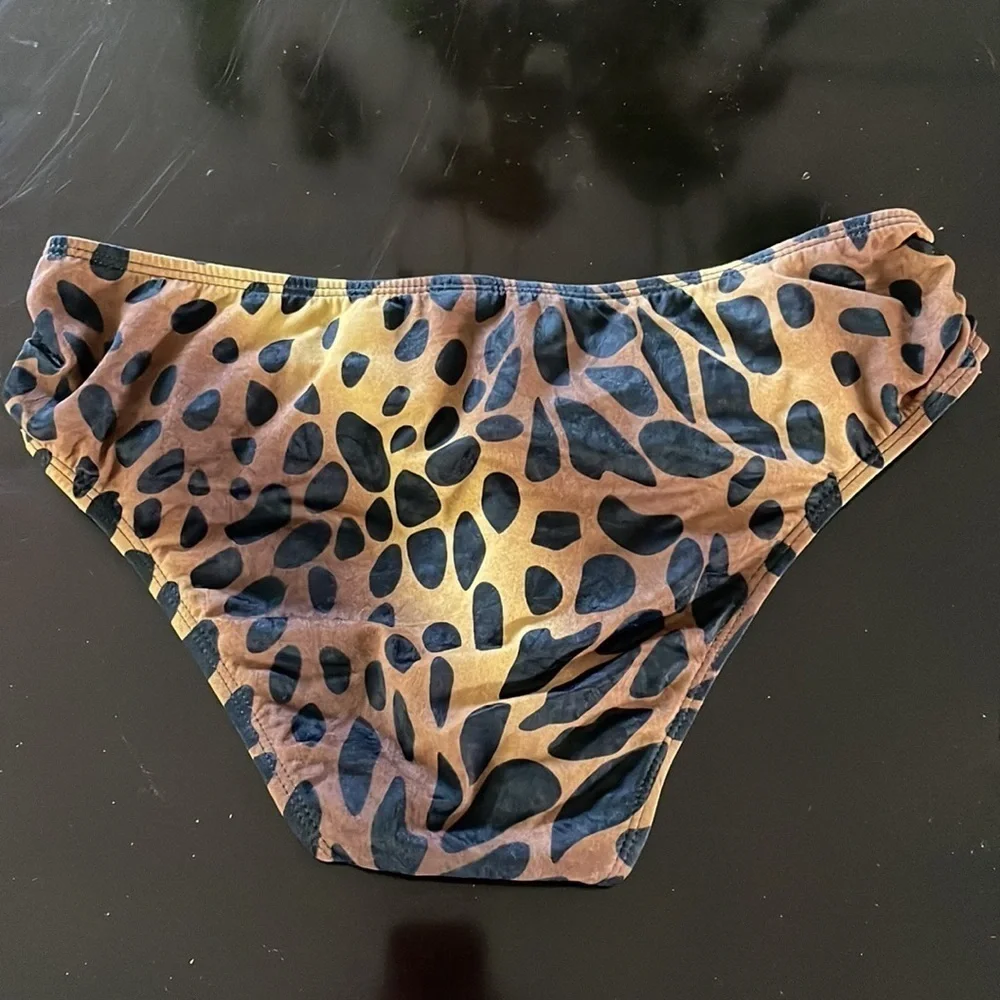 Athena animal print bikini bottoms